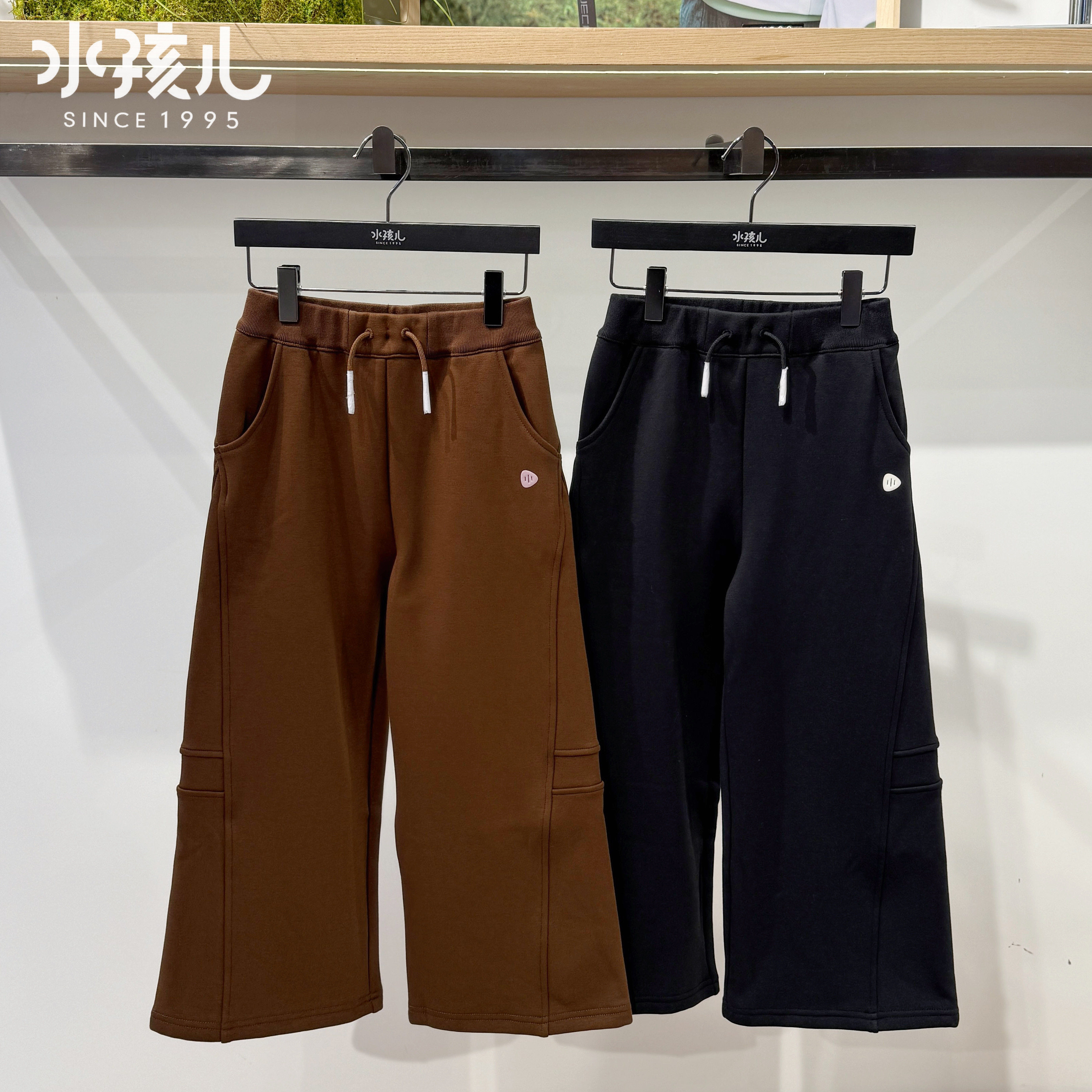 水孩儿童装男童女童一体绒针织长裤商场同款25冬季新款休闲裤卫裤,童装/婴儿装/亲子装,裤子,淘宝优惠券,粉丝福利购,淘宝优惠卷