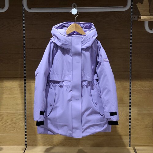 专柜正品水孩儿童装女童中长款羽绒服冬季特价加厚儿童羽绒外套
