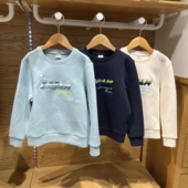 商场正品 莱卡双面布内搭 长袖 水孩儿童装 男童套头卫衣24年春秋新款