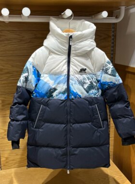 断码特价正品水孩儿童装男童羽绒服中大童加厚外套长款保暖潮