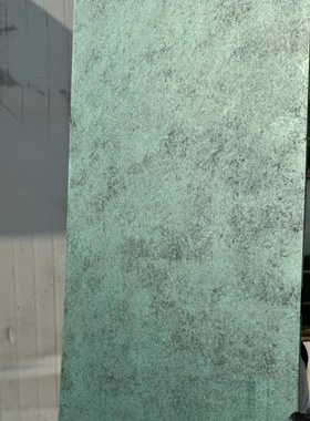 新材料青绿色瓦松鎏金板室内室外背景墙板装饰材料仿石材护墙板