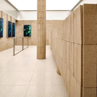 手工定制粗粝肌理夯土砖陶土环保背景墙地面吧台隔断装饰酒店民宿