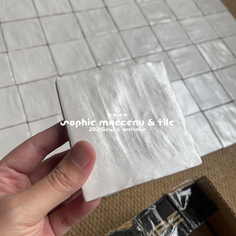 法式进口法式珍珠砖奶油色复古手工砖厨房墙砖卫生间瓷砖釉面砖图片