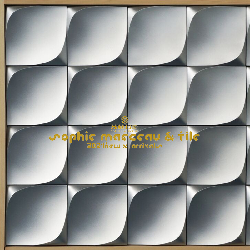 新款3D立体水泥砖软包造型异型手工砖奶茶咖啡厅客餐厅墙面