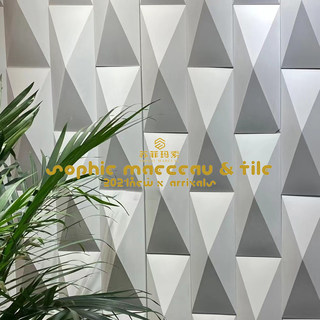 3D立体水泥砖超级翅膀软包凹凸造型异型手工砖奶茶咖啡厅客餐厅墙