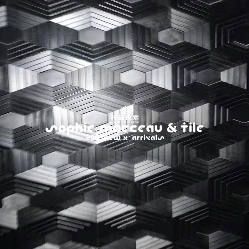 道3d立体水泥砖软包造型异型手工砖奶茶咖啡厅客餐厅墙面