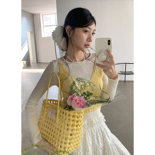 女0376 衣尔衫 甜甜糖羊毛假两件薄款 氛围感显瘦短款 撞色针织衫