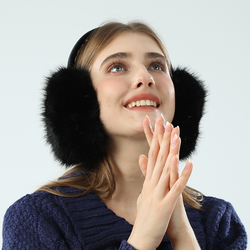 耳罩女冬季仿貂毛保暖耳套可折叠防冻耳包护耳朵耳捂可爱毛绒耳暖