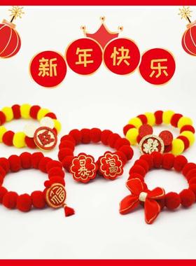 新年红色猫咪狗狗球球项圈弹力可调节宠物圣诞配饰柯尔鸭配饰