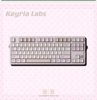 【现货】Keyria Labs/小熊茶话会PBT客制化键帽五面热升华 顺丰