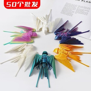 批发50个3D打印定制仿真动物燕子礼物摆件装 饰儿童玩具大全摆摊