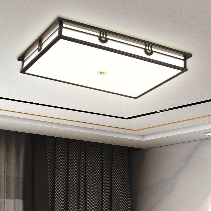 实木灯具纯木印象新中式