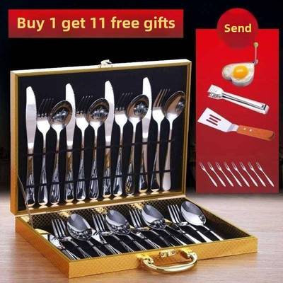 and fork spoon two dresses home full three-piece plate