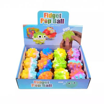 Squeeze Pop t Ball Fdget Slcone Sensory Toys Stress球
