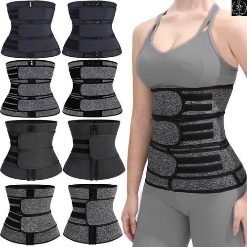 Plus Size Waist Trainer Corset Sport Girdle Double Belt Faja