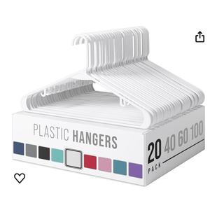 Plastic Adult Clothes Coat Hangers Drying Rack Hanger Holder