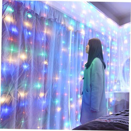 Christmas Decoration for Home 3m Curtain String Light Flash1
