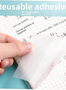 Transparent Sticky Notes with Scrapes Stickers Paper Clear s