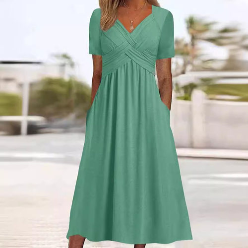 European And American Women's 2026 Summer New Long Dress Loo