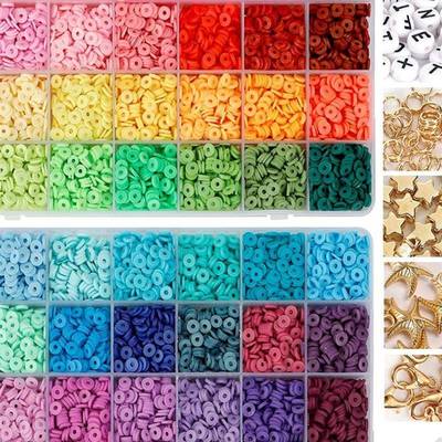 Clay eads Set racelet Necklce Making ead Letter  Kits