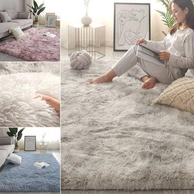 Living Room Bedroom Rug Soft Plush  non-slip Floor Mat