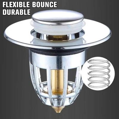 Bathroom Sink Plug Stopper Wash Basin Core Bounce Up Drain F
