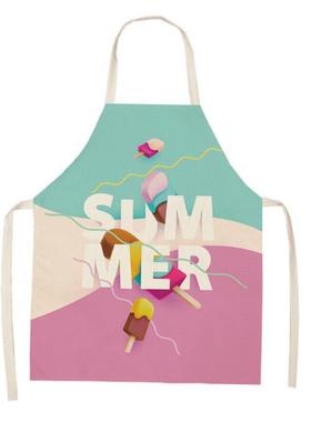 Ice Cream Women Kitchen Aprons Waterproof Barber Apron Cooki