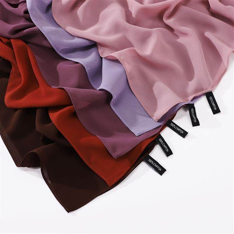 Good Quality Heavy Chiffon Hijaab 高品质纱巾雪纺围巾包头巾