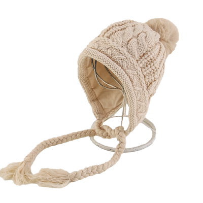 女童帽子秋冬可爱洋气毛线帽