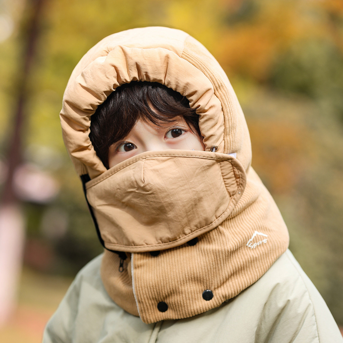 儿童帽子冬季男童户外保暖雷锋帽护耳男女宝宝围脖口罩一体套头帽,童装/婴儿装/亲子装,帽子,淘宝优惠券,粉丝福利购,淘宝优惠卷