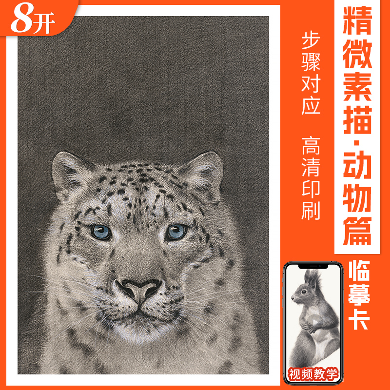 一线美誉8开32页精微素描动物篇