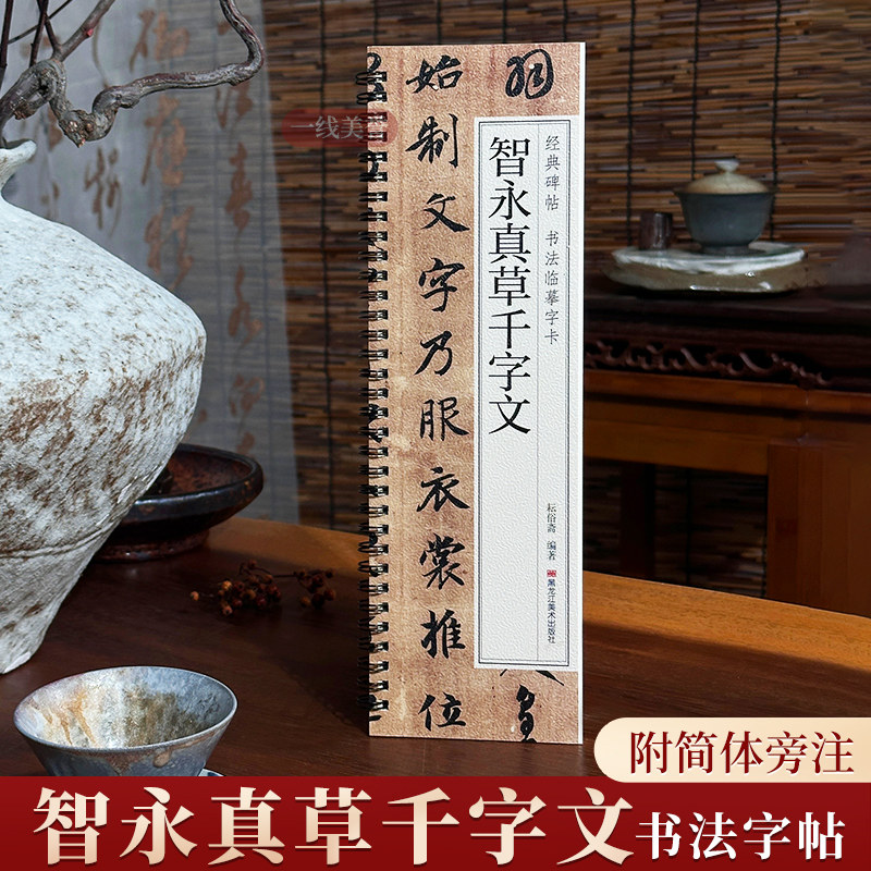 智永真草千字文 草书楷书毛笔书法字帖 经典碑帖书法临摹字卡原大版墨迹本真书全文,书籍/杂志/报纸,书法/篆刻/字帖书籍,淘宝优惠券,粉丝福利购,淘宝优惠卷