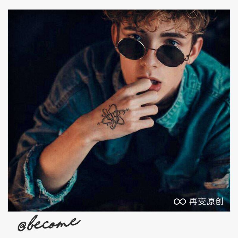 再变 快乐方程式潮酷百搭手臂防水持久纹身贴草本半永久多巴胺