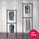 挂衣架卧室上下双层落地衣架隔夜收纳衣服架子阳台晾衣架窄衣帽架
