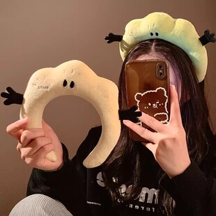 可爱搞怪毛绒发箍女款秋冬头箍发卡洗脸敷面膜洗漱专用束发带头饰