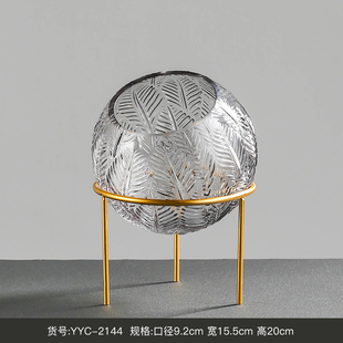 创意玻璃瓶瓶透明插花器摆件北轻风格家居客M厅干花花软装饰品u.