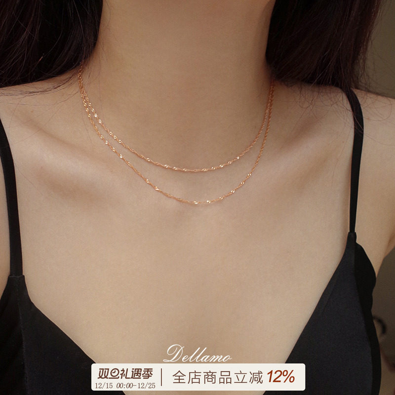 高级感的百搭基础款纽带项链