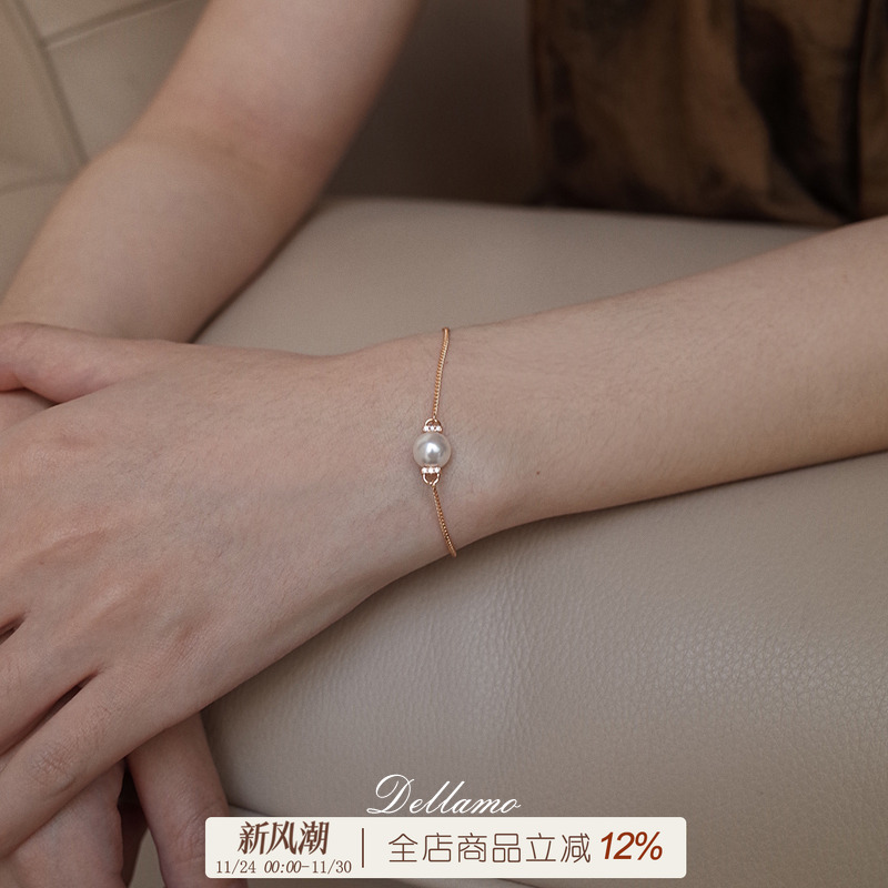 珍珠手链女转运珠手镯手环