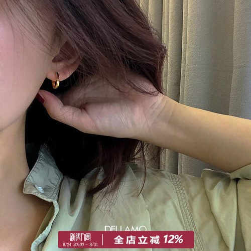 简约气质方形耳环女小众设计高级