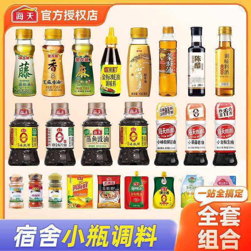 调料组合套装宿舍迷你小瓶小份调味料生抽酱油醋厨房调味品大全