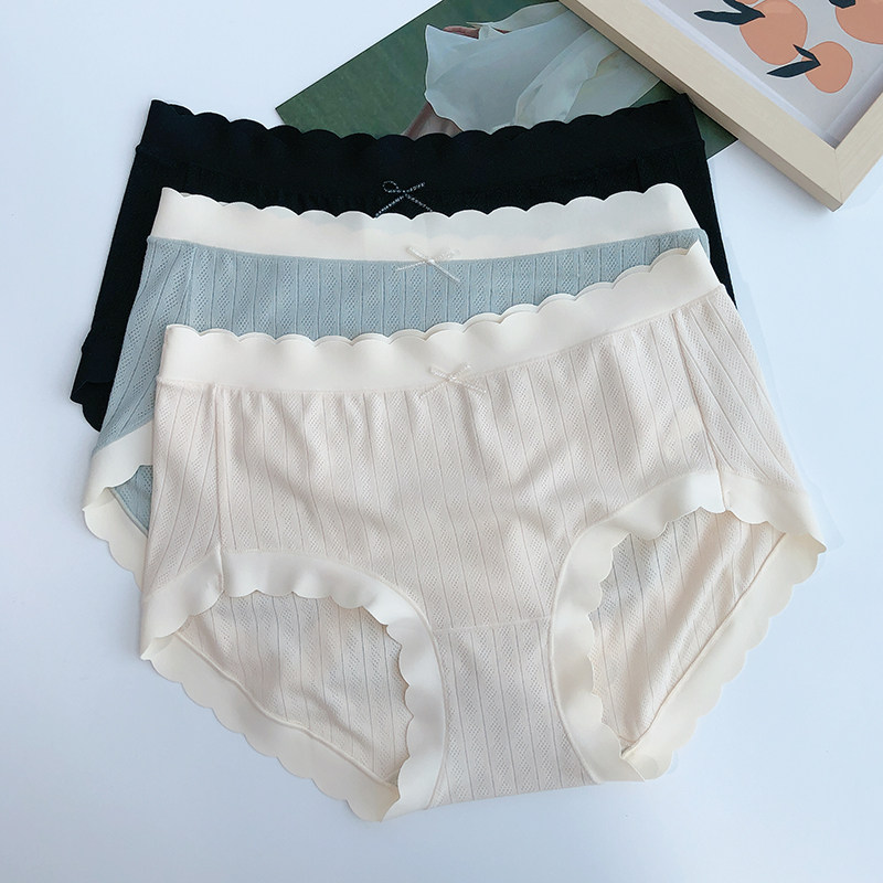 女士中腰内裤螺纹棉镂空透气包臀高弹不勒无痕三角3355四季款,女士内衣/男士内衣/家居服,女三角裤,淘宝优惠券,粉丝福利购,淘宝优惠卷