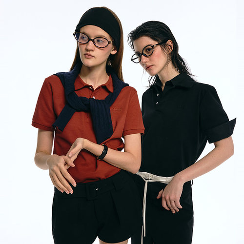 刺绣polo衫女夏季新款