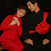 民国70年代怀旧新娘服中国风摄影服装 60农村新娘衣服话剧演出服装