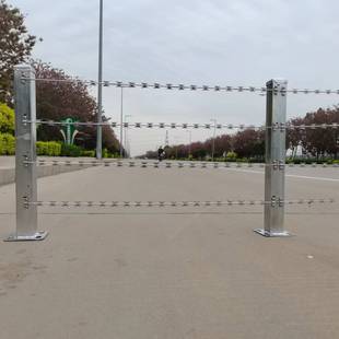 庭院防盗直线刀片刺网拉直镀锌防爬防盗刺绳围墙加高防锈带刺钢丝