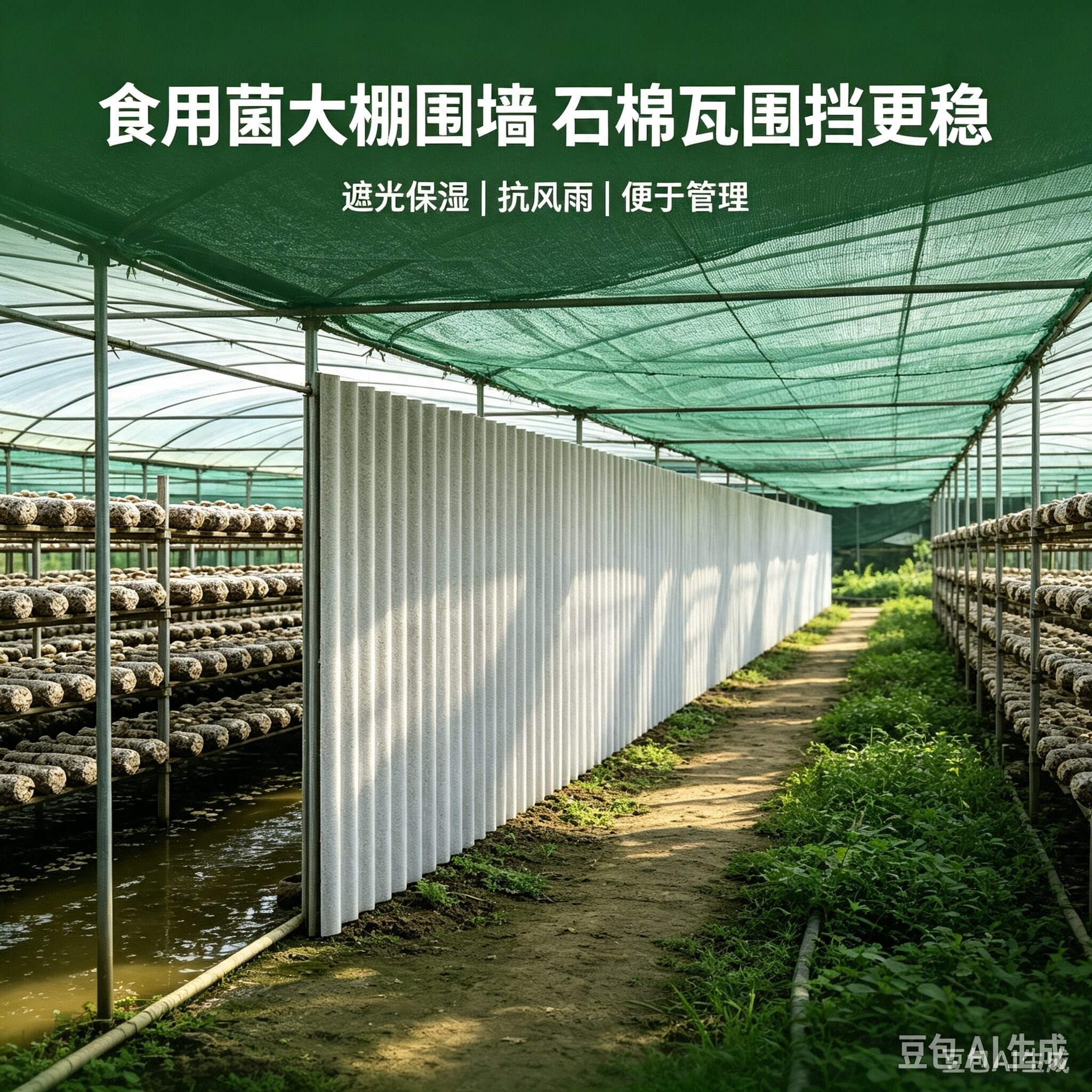 建喜屋顶石棉瓦家用厂房新型加厚老式石棉瓦农村庭院雨棚防水隔热