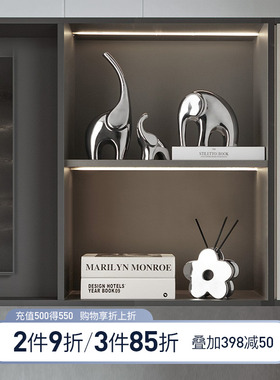 速发创意平安吉象客厅电视柜摆装轻奢家居酒柜件饰品摆设乔迁新居