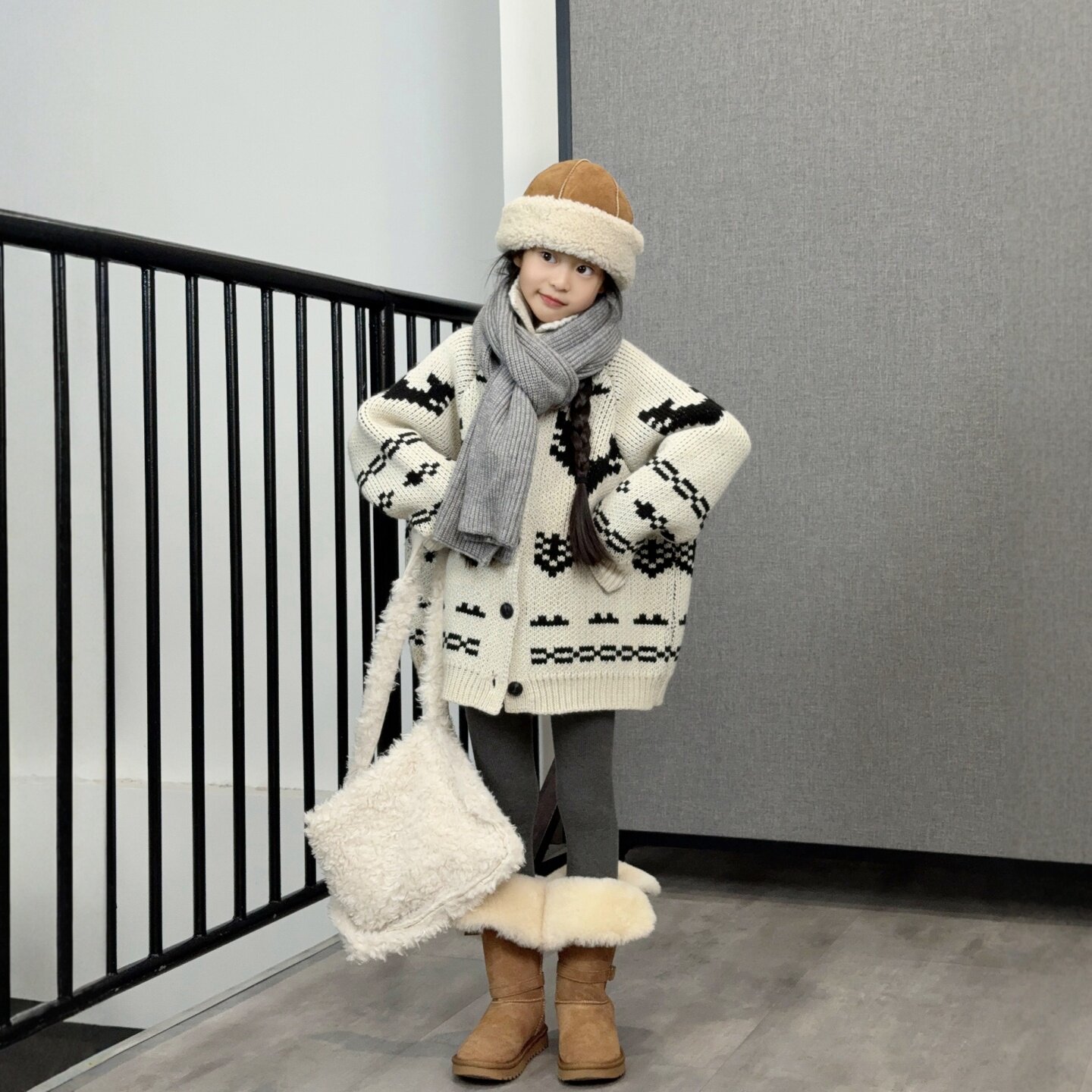 TOUKIDS2025新款儿童秋冬羊毛费尔岛毛衣韩版纽扣宽松重磅针织,童装/婴儿装/亲子装,毛衣/针织衫,淘宝优惠券,粉丝福利购,淘宝优惠卷