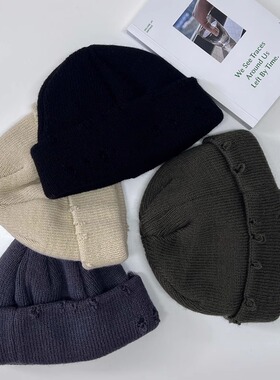 TOUKIDS儿童帽子宝宝针织帽男童女童秋冬季新款防风洋气护耳可爱