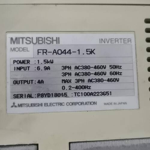 FR-A044-1.5K FR-PU03E 变频器