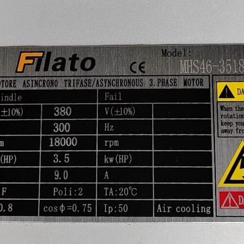 出Flato品牌的伺服马达 型号MHS46-3518F 银色